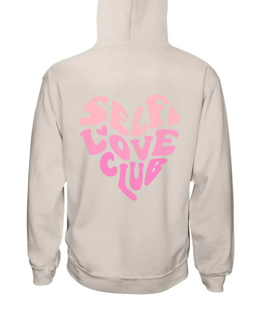 Self Love Club in Heart Retro Hoodie