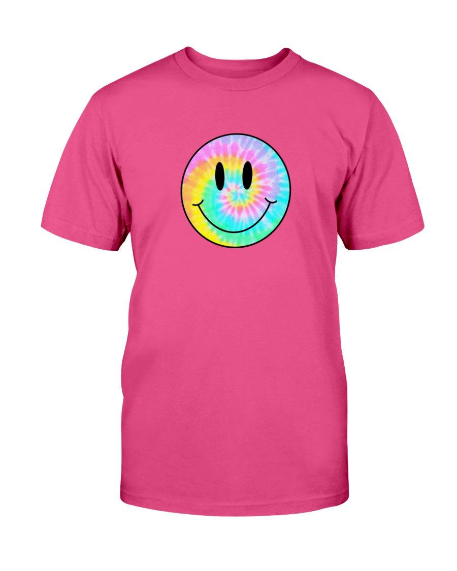 Tie-Dye Smiley Face Retro Aesthetic T-Shirt