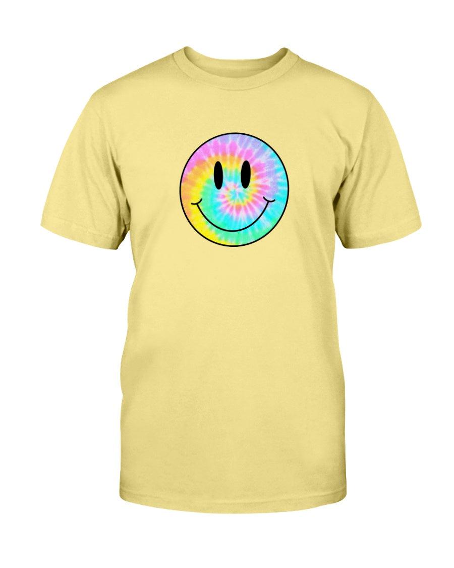 Tie-Dye Smiley Face Retro Aesthetic T-Shirt