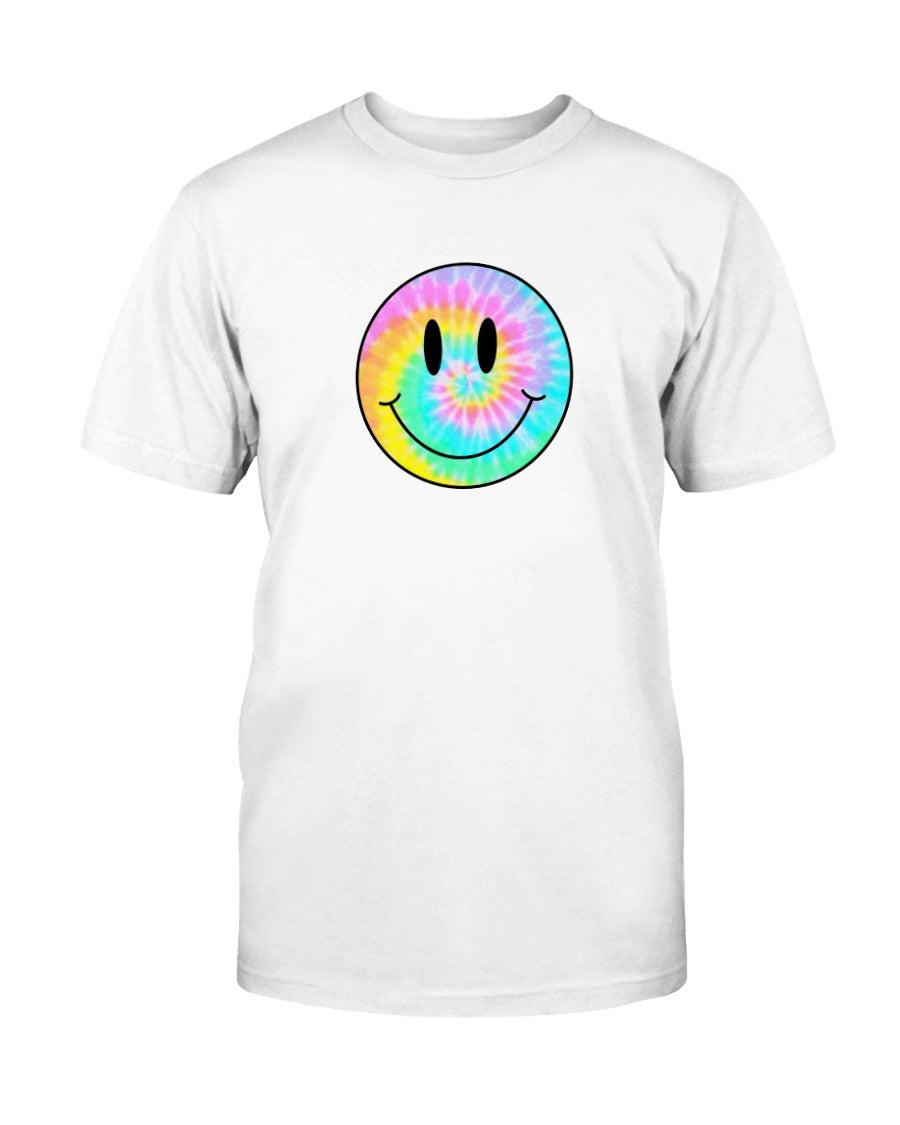 Tie-Dye Smiley Face Retro Aesthetic T-Shirt