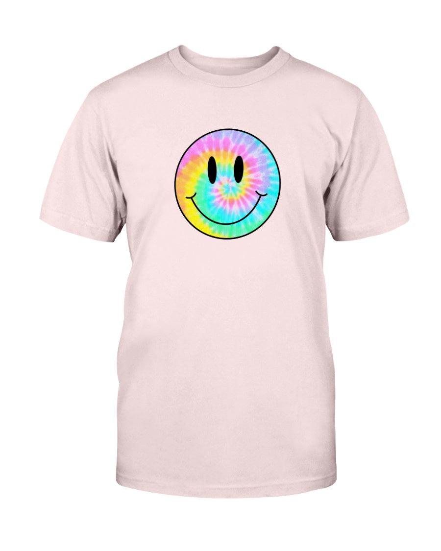 Tie-Dye Smiley Face Retro Aesthetic T-Shirt