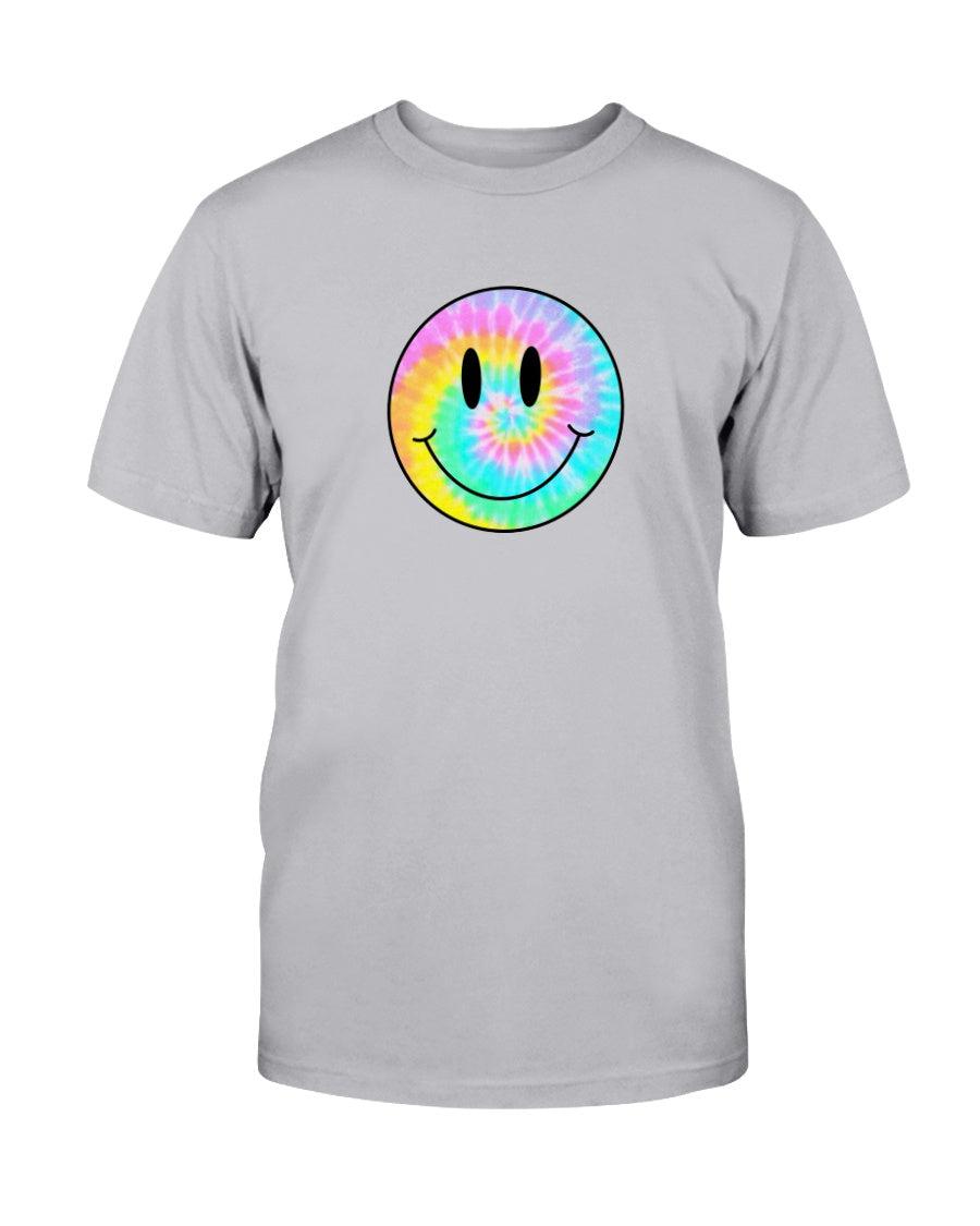 Tie-Dye Smiley Face Retro Aesthetic T-Shirt