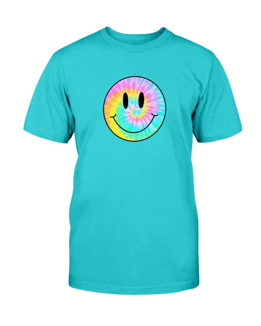 Tie-Dye Smiley Face Retro Aesthetic T-Shirt