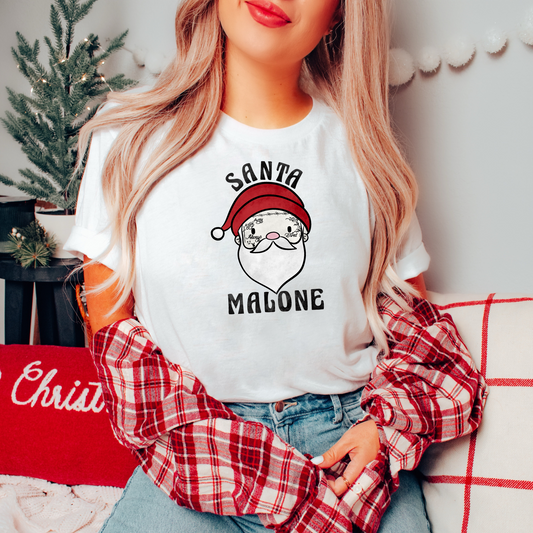 Santa Malone Funny Christmas T-Shirt