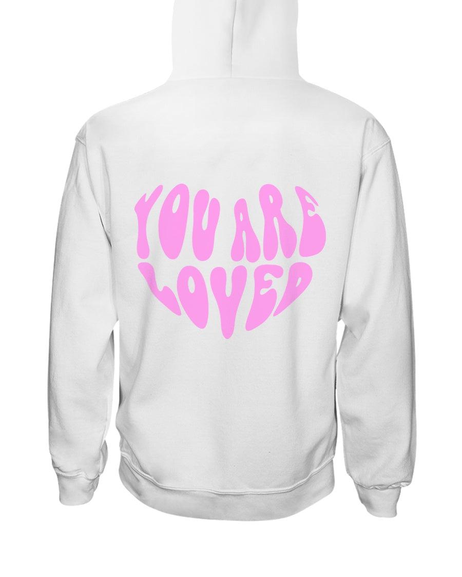 You are Loved Heart Retro Aesthetic Hoodie